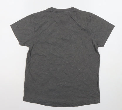 Boys UK Size 9-10 Years Firetrap Grey Basic T-Shirt