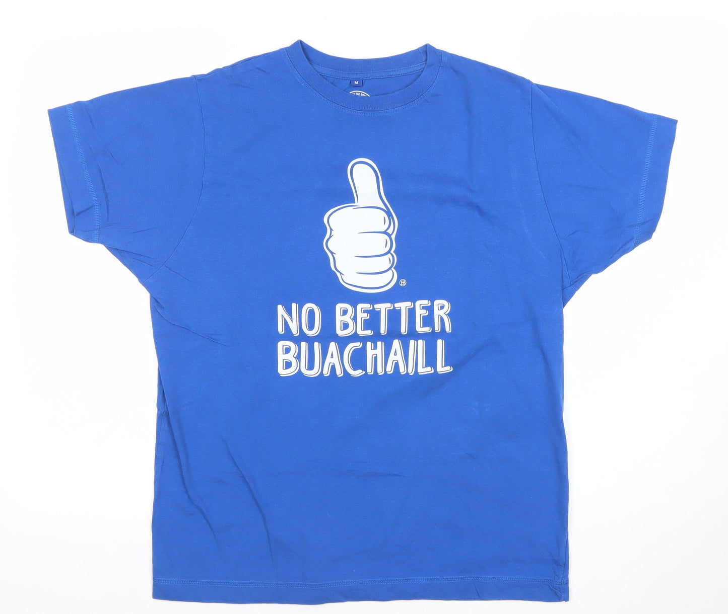 Hairybaby Men’s Blue M Graphic Funny Quote Cotton T-Shirt