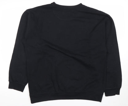 boohooMAN Men’s Black Graphic Print New York Sweatshirt Size M