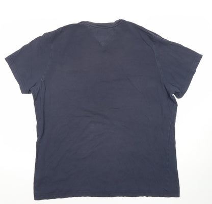Tommy Jeans Men's Blue 2XL Crew Neck Cotton T-Shirt