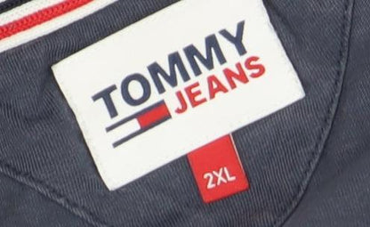 Tommy Jeans Men's Blue 2XL Crew Neck Cotton T-Shirt