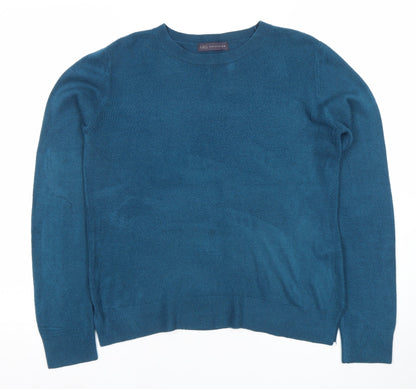 Marks and Spencer Women’s Blue Size 12 Crew Neck Jumper