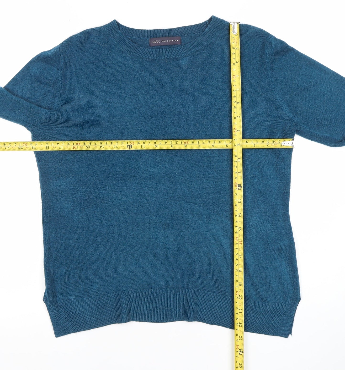 Marks and Spencer Women’s Blue Size 12 Crew Neck Jumper