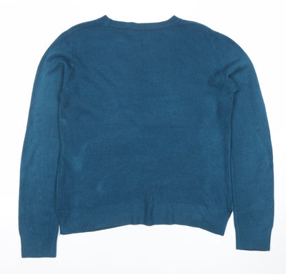 Marks and Spencer Women’s Blue Size 12 Crew Neck Jumper