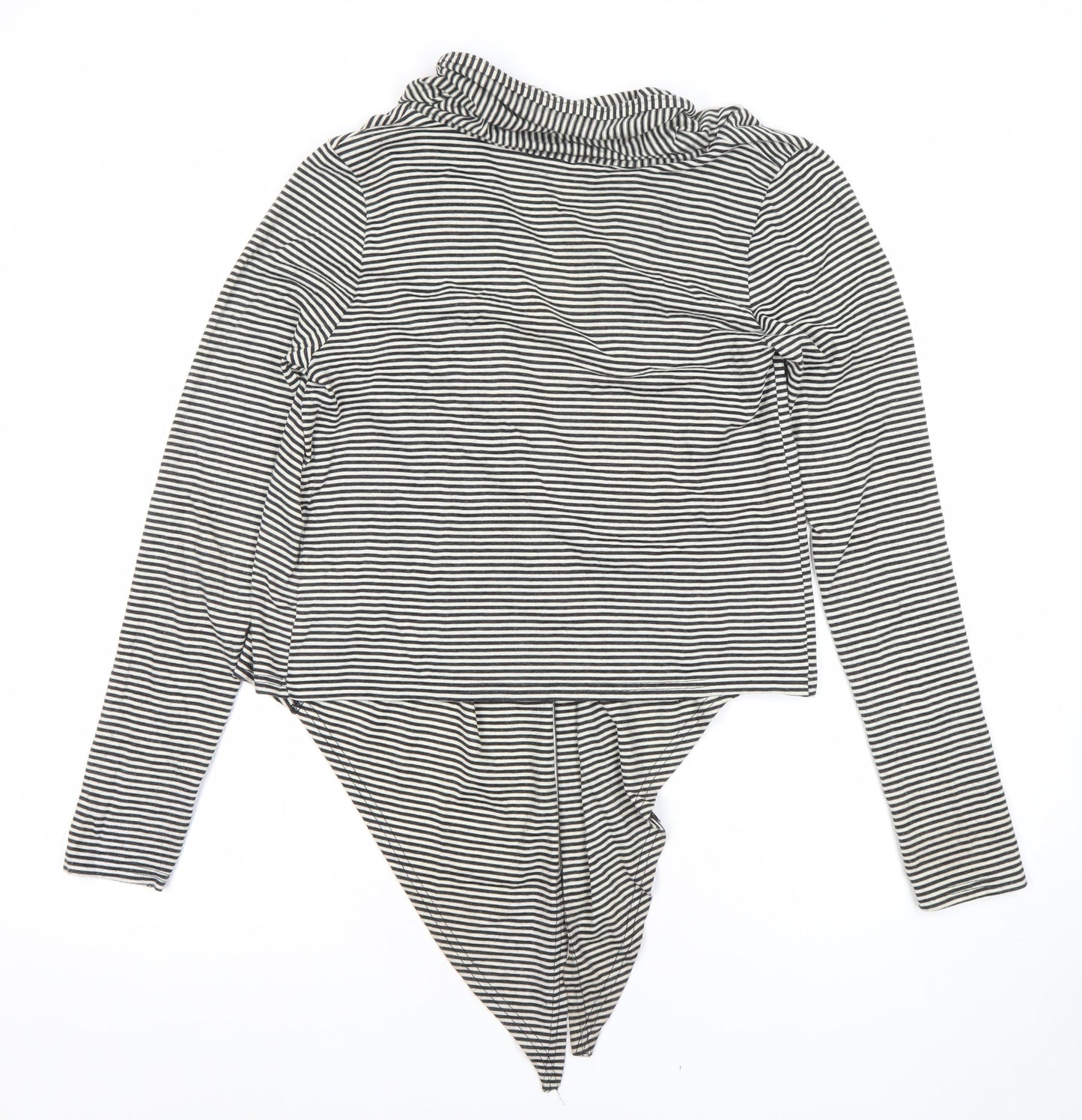 Dorothy Perkins Women’s Black Stripe Cardigan Size 10 UK Long Sleeve