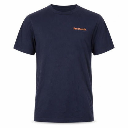 Fenchurch Men’s XL Blue Graphic Print Cotton T-Shirt