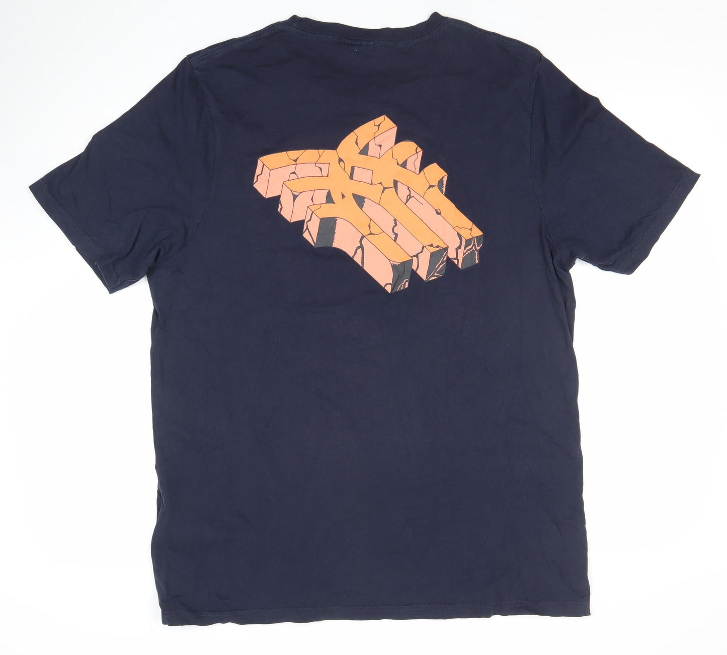 Fenchurch Men’s XL Blue Graphic Print Cotton T-Shirt