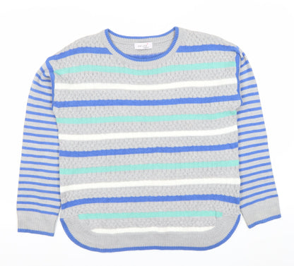 Marks and Spencer Women’s Multicoloured Striped Jumper UK 14