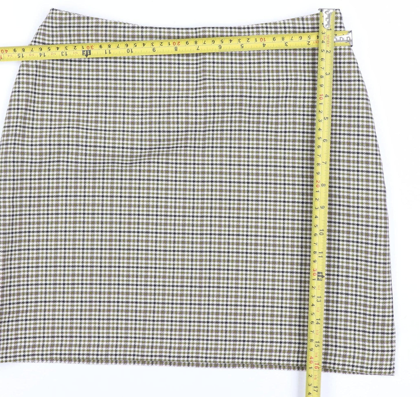 Hennes Collection H&M Women’s Multicoloured Check Pencil Skirt Size 8