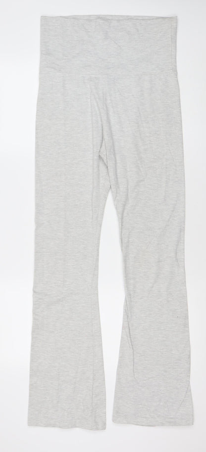 Stradivarius Women’s Grey Leggings Slim Fit Size 8 Jersey Stretch