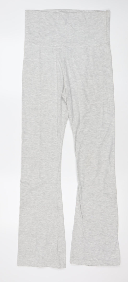 Stradivarius Women’s Grey Leggings Slim Fit Size 8 Jersey Stretch