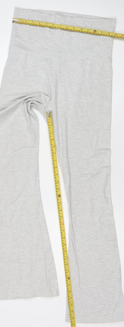 Stradivarius Women’s Grey Leggings Slim Fit Size 8 Jersey Stretch