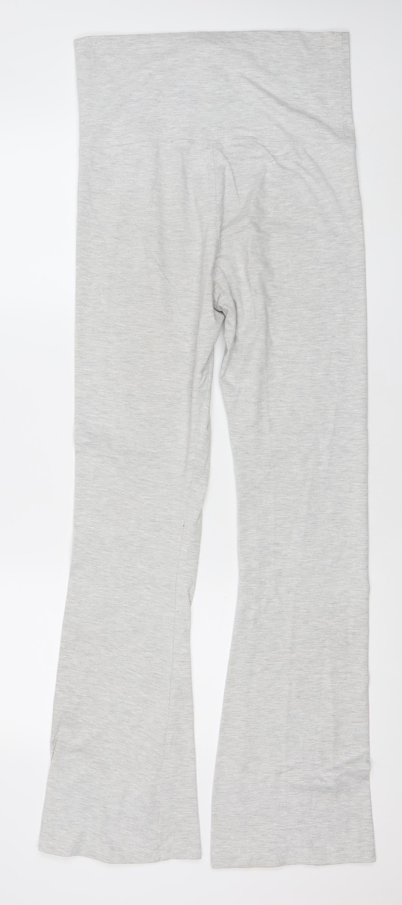 Stradivarius Women’s Grey Leggings Slim Fit Size 8 Jersey Stretch