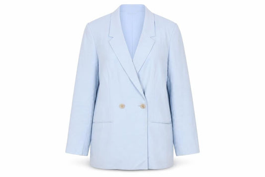 H&M Women’s Blue Double-Breasted Blazer Size 12 Regular