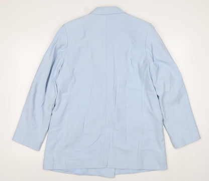 H&M Women’s Blue Double-Breasted Blazer Size 12 Regular