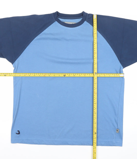 Regatta Men’s Blue Colourblock Short Sleeve Crew Neck T-Shirt Size L