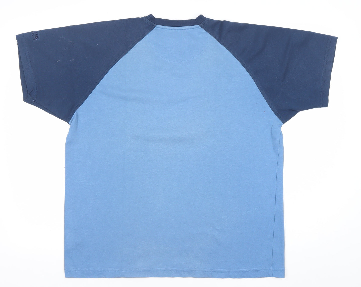 Regatta Men’s Blue Colourblock Short Sleeve Crew Neck T-Shirt Size L