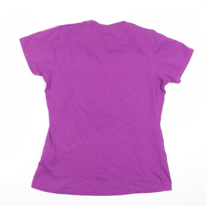 Dare 2b Womens Purple Geometric Graphic T-Shirt Size 14