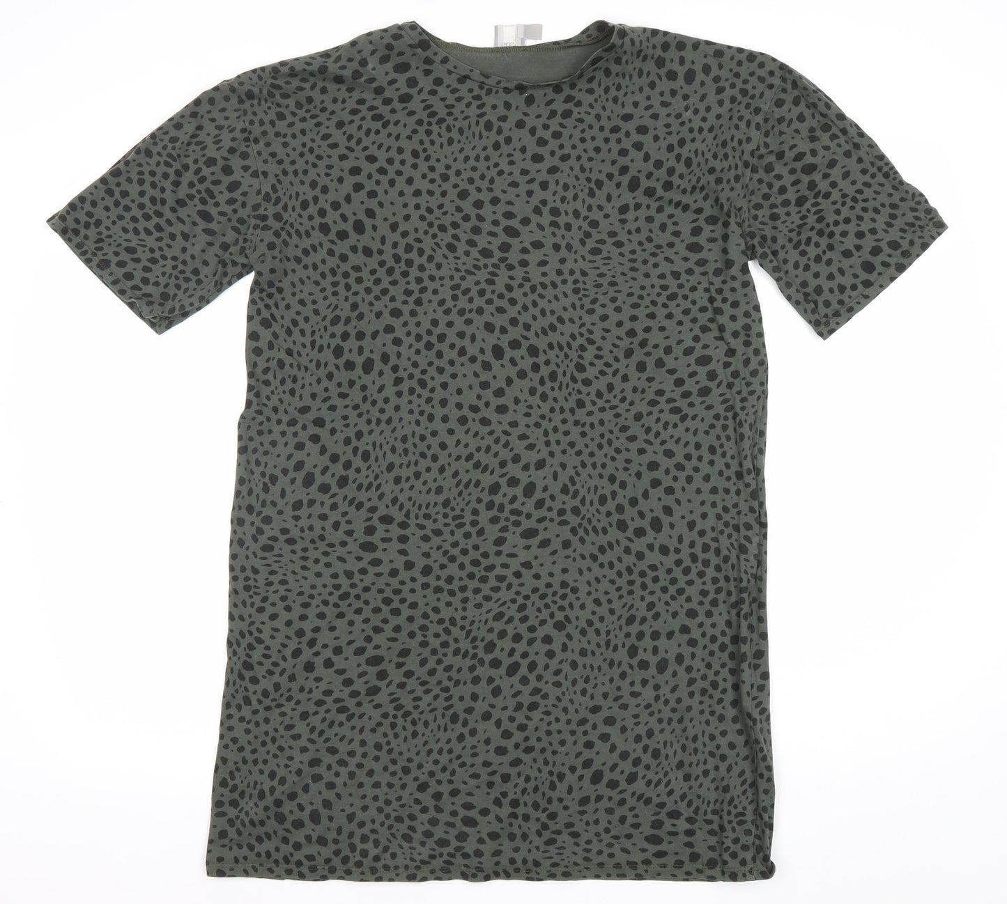ASOS Women’s Green Animal Print UK 4 T-Shirt Dress Casual Summer