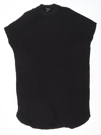 Monki Womens Black XS T-Shirt Dress Short Sleeve Casual