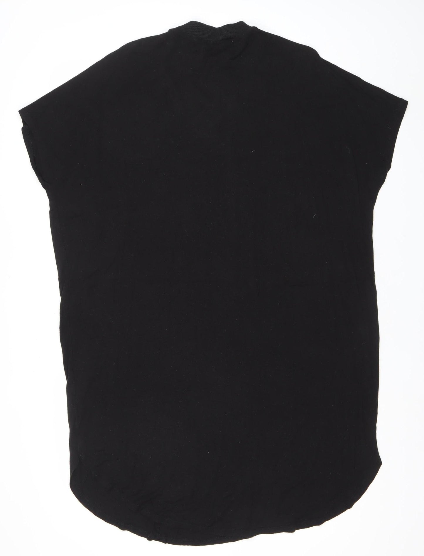 Monki Womens Black XS T-Shirt Dress Short Sleeve Casual