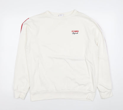 Womens UK Size 18 Lee Cooper White Pullover Sweatshirt