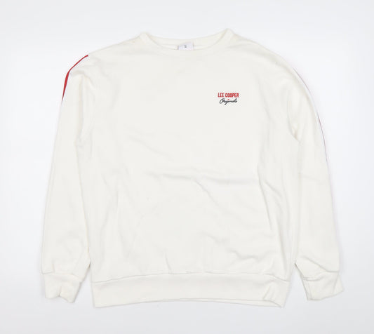 Womens UK Size 18 Lee Cooper White Pullover Sweatshirt