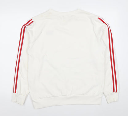 Womens UK Size 18 Lee Cooper White Pullover Sweatshirt