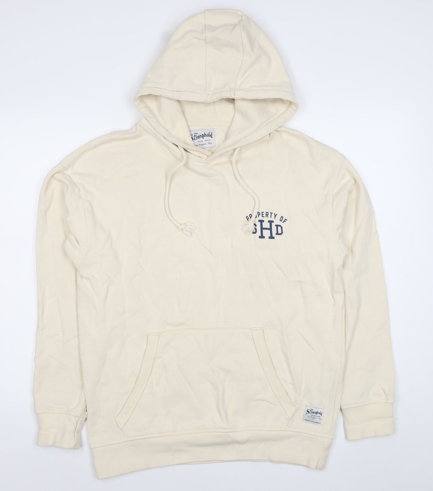 The Stronghold Women’s Beige Hoodie Medium Pullover Cotton