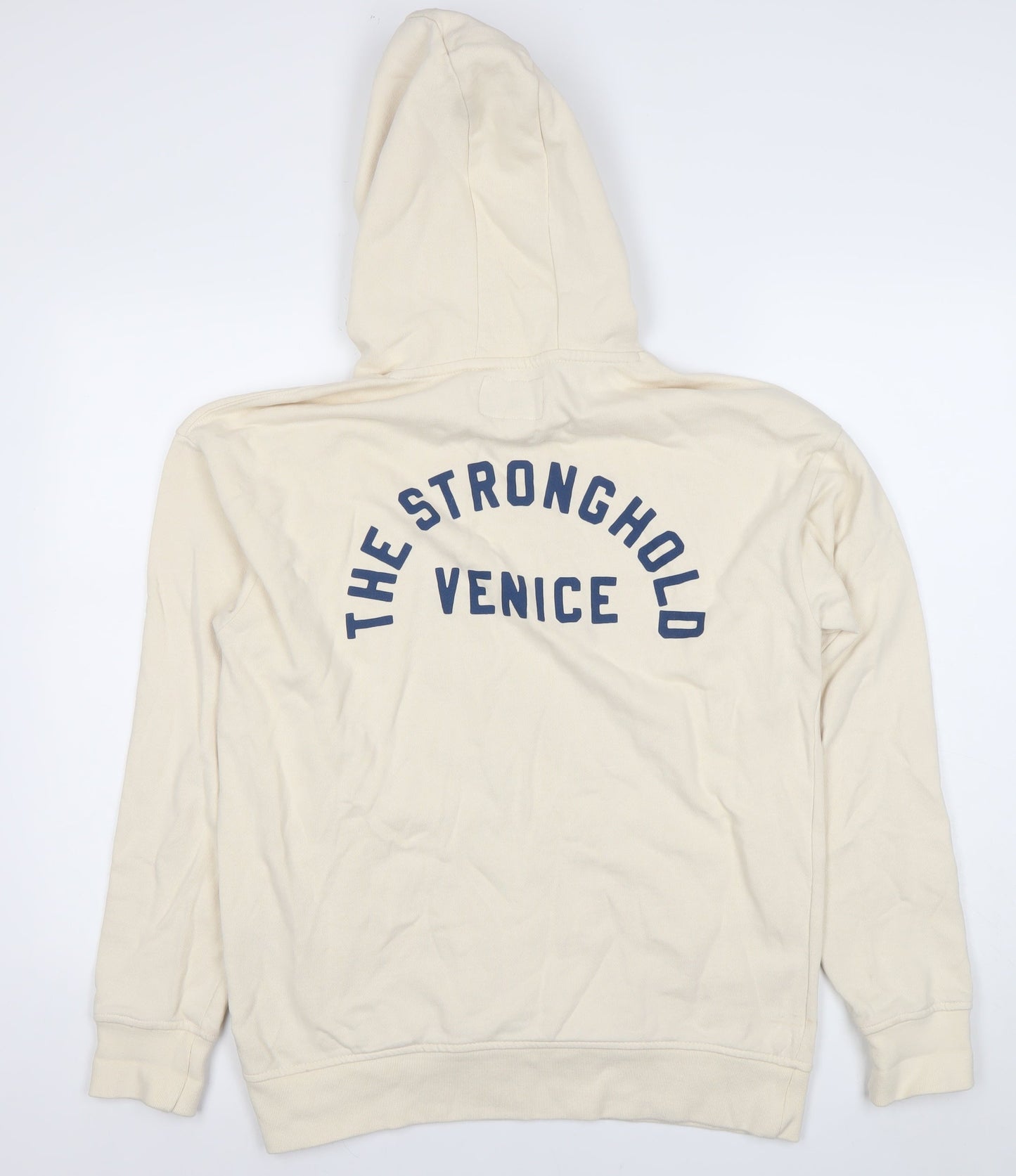 The Stronghold Women’s Beige Hoodie Medium Pullover Cotton