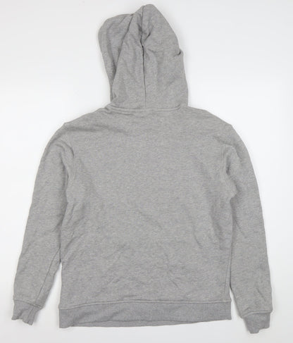 Adidas Womens Grey Size 14 Pullover Hoodie Sweatshirt Casual