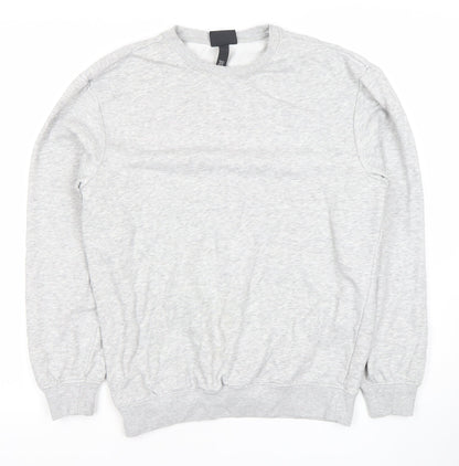 H&M Womens Grey XS Relaxed Fit Sweatshirt Pullover Crew Neck