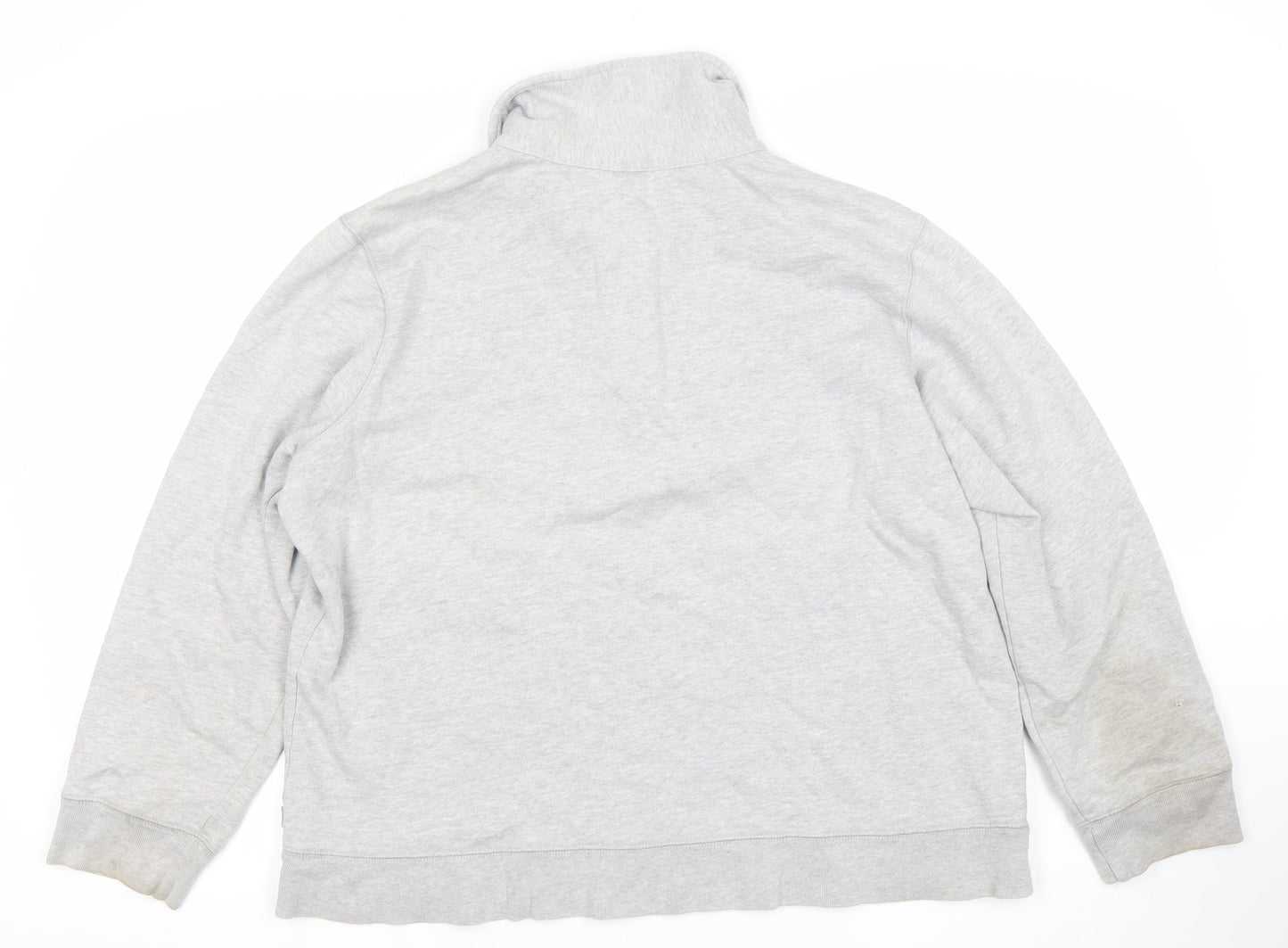 Old Navy Women’s Grey XL Quarter Zip Sweatshirt Cotton Blend