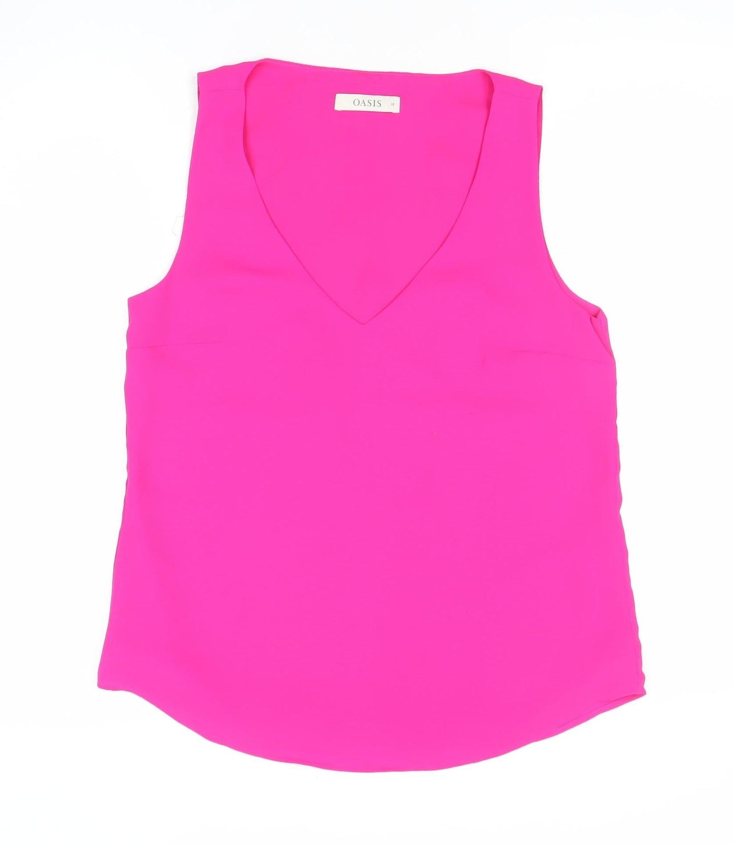 Oasis Womens Pink Sleeveless Scoop Neck Tank Top Size 10