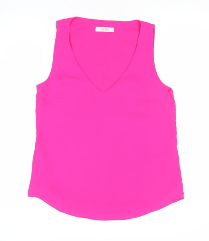 Oasis Womens Pink Sleeveless Scoop Neck Tank Top Size 10