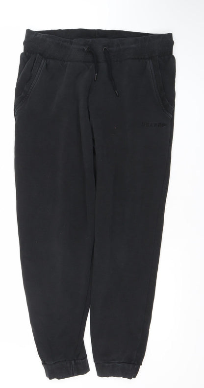 USA Pro Women Black Jogger Sweatpants Size M Cotton Blend