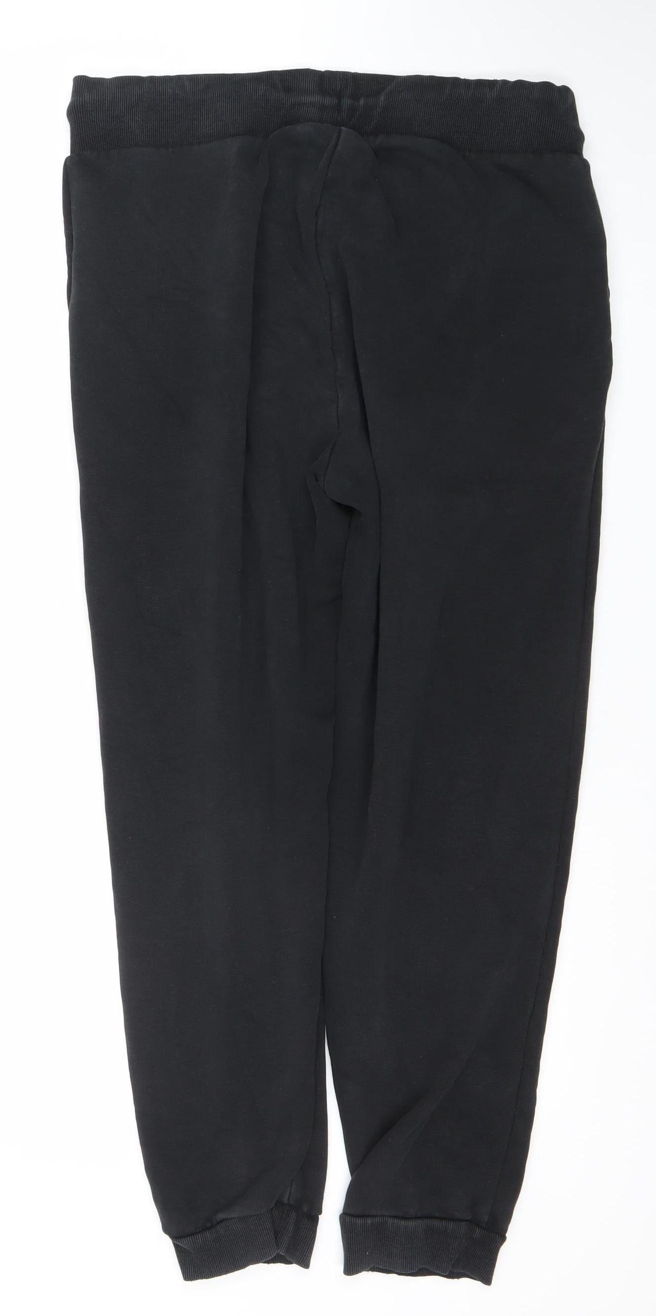 USA Pro Women Black Jogger Sweatpants Size M Cotton Blend