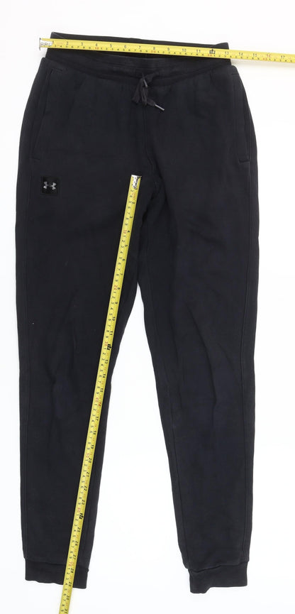 Under Armour Mens Black Jogger Sweatpants S Regular Fit