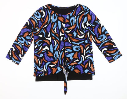 Just Elegance Womens Multicoloured Size 14 Tunic Blouse 3/4 Sleeve