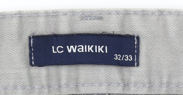 LC Waikiki Men’s Grey Straight Leg Jeans 32W 33L Regular Fit