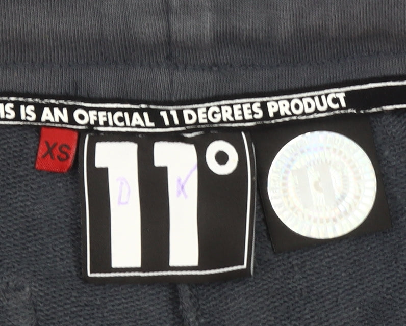 11 Degrees Boys Grey XS Sweat Shorts with Drawstring Waist & Pockets