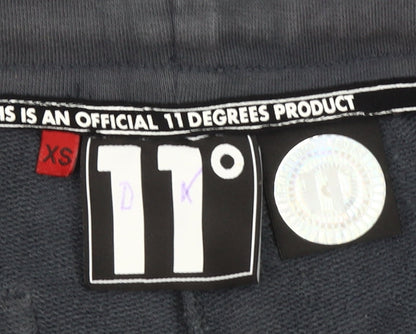 11 Degrees Boys Grey XS Sweat Shorts with Drawstring Waist & Pockets