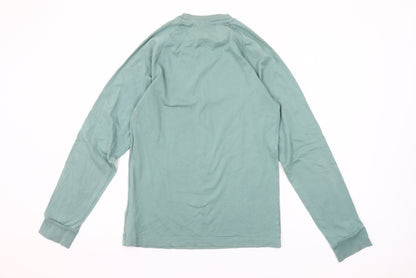 Adidas Men's Green XS Long Sleeve Crew Neck Cotton T-Shirt