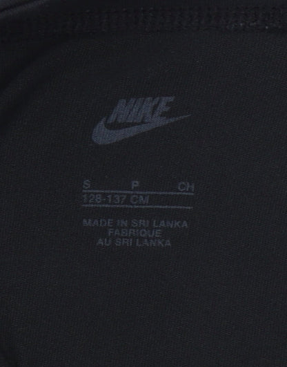 Nike Girls Black Ankle Leggings S 128-137cm Cotton Blend Activewear