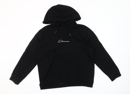 Closure London Womens Black Size 12 Cotton Pullover Hoodie