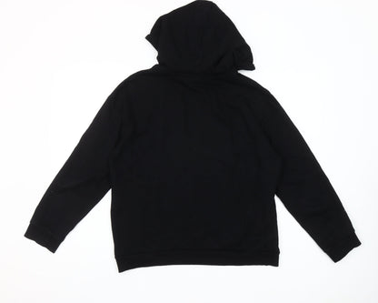 Closure London Womens Black Size 12 Cotton Pullover Hoodie