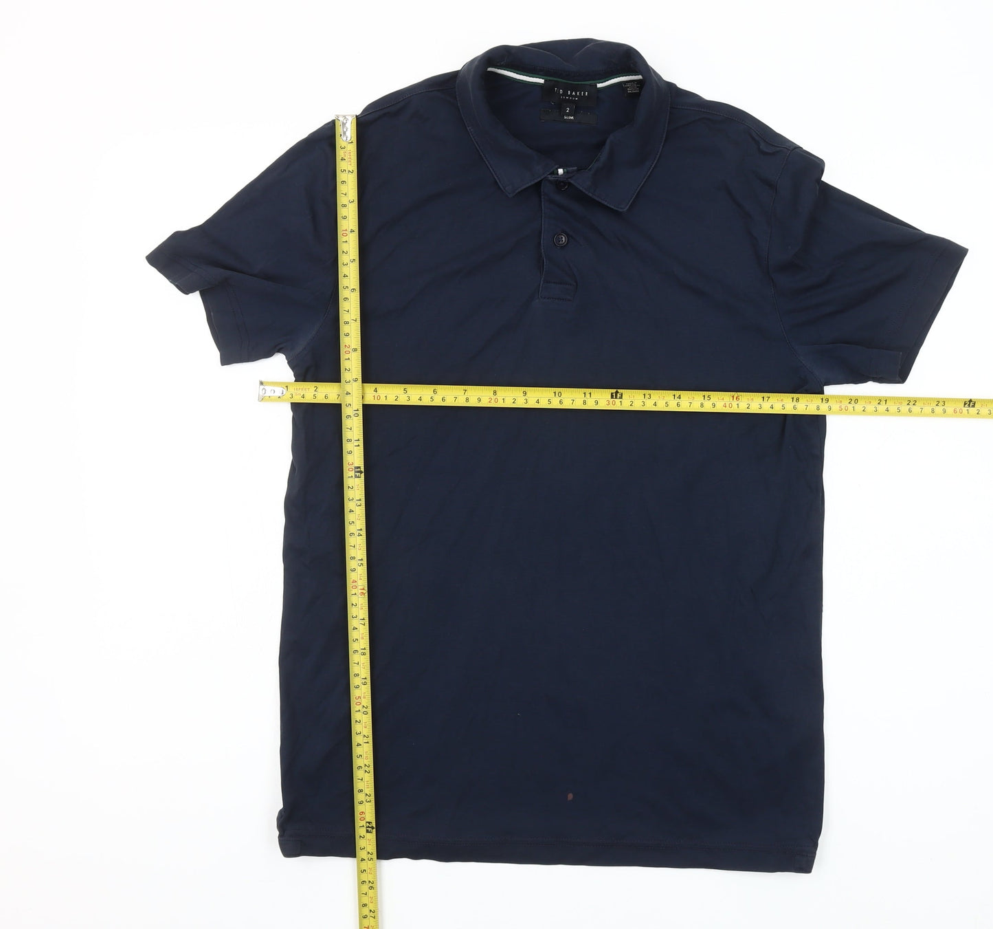 Ted Baker Men’s Blue Slim Fit Polo Shirt Size S Cotton Casual