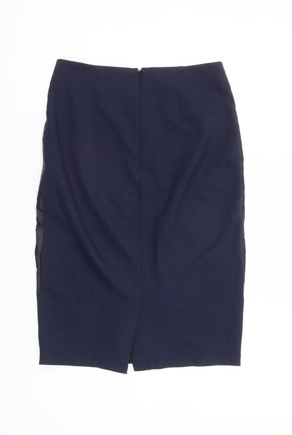 Part Two Women’s Black Faux Leather Pencil Skirt Size 8 Workwear