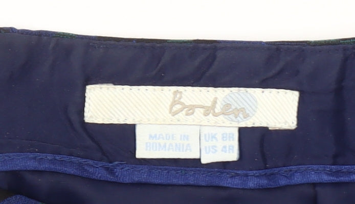 Boden Women’s Blue Geometric Pencil Skirt Size 8 Workwear