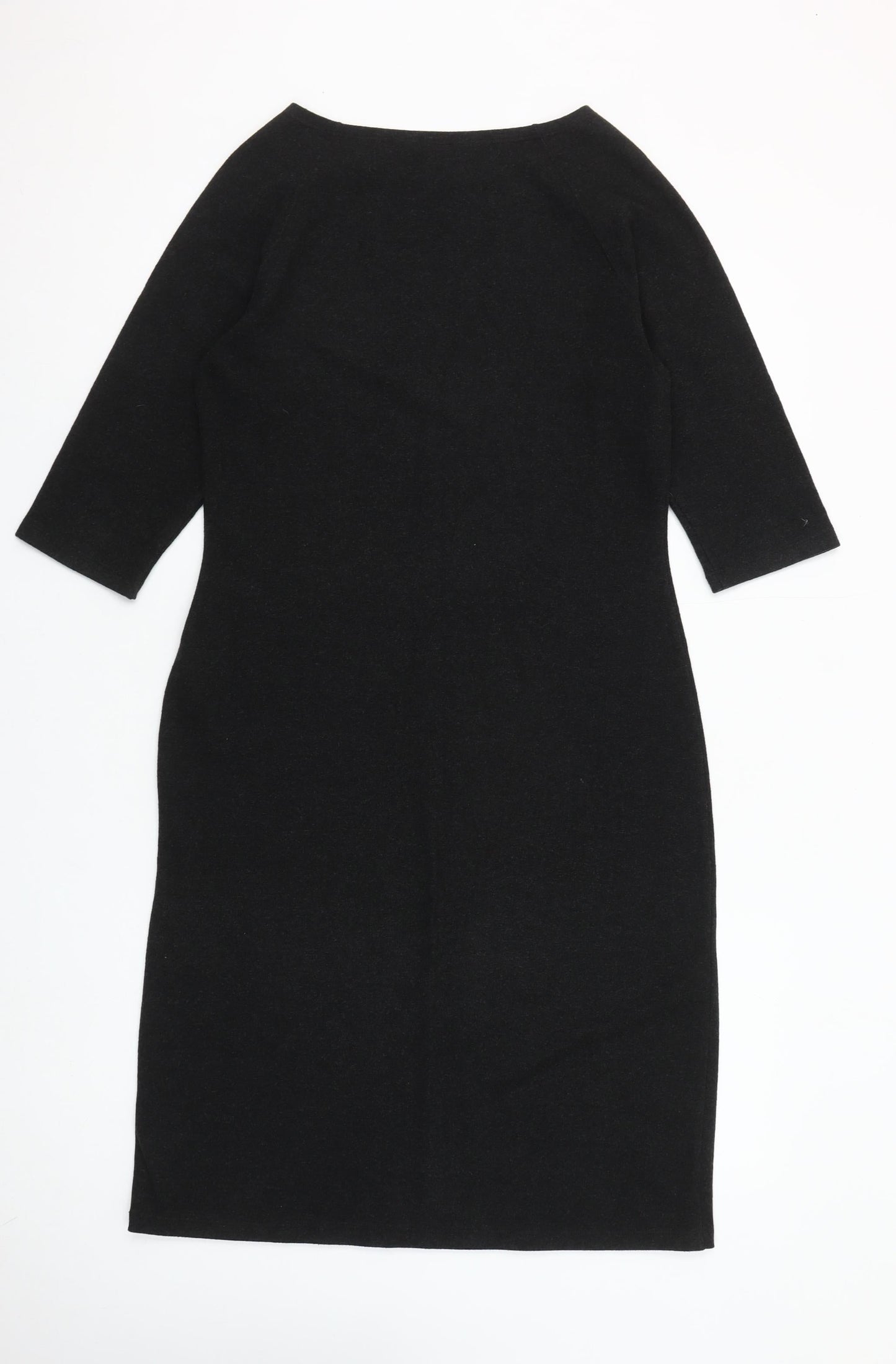 GAP Women’s Black Sheath Knee Length Dress Size M 3/4 Sleeve